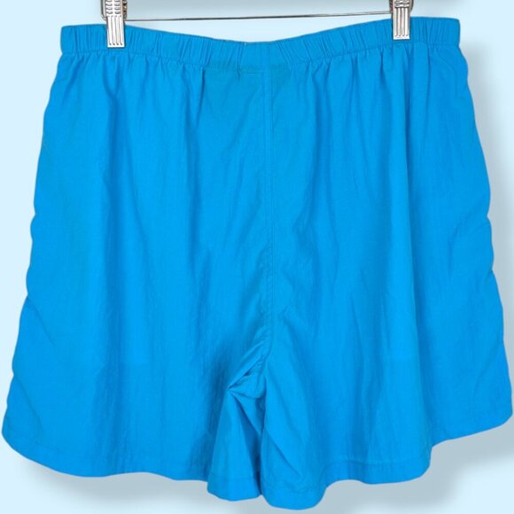 (2/$20) Vintage Denver Hayes Blue Swim Trunks - Picture 2 of 4